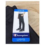 Champion Boys Fleece Jogger Black Large 10/12 $34 Retail - Brand New