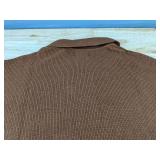 DKNY Brown Cotton Sweater Pullover XXL $89.50 Retail - Brand New