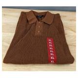 DKNY Sweater Pullover XL Brown 100 Percent Cotton $89.50 Retail - Brand New