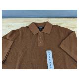 DKNY Sweater Pullover Small Brown 100 Percent Cotton $89.50 Retail - Brand New