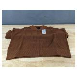 DKNY Sweater Pullover Small Brown 100 Percent Cotton $89.50 Retail - Brand New