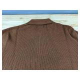 DKNY Sweater Pullover Small Brown 100 Percent Cotton $89.50 Retail - Brand New