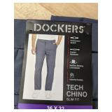 Dockers Tech Chino Slim Fit Pant 36x32 Navy $66 Retail - Brand New