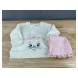 Disney Aristocats Marie Girls 3T Sweatshirt and Pant Set - New