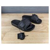 Pastry Recovery Slide Black Sandals, Kids Size XXS - Brand New