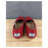 TOMS Alpargata Red Canvas Shoes, Women