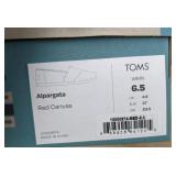 TOMS Alpargata Red Canvas Shoes, Women