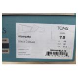 TOMS Alpargata Black Canvas Shoes, Women