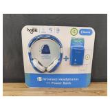 Vivitar iVibe 2-in-1 Headphone and Power Bank Kit, Blue - Brand New