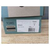 TOMS Alpargata Navy Canvas Shoes Womens Size 7 - Brand New