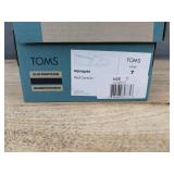 TOMS Alpargata Red Canvas Shoes, Women