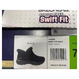 Skechers Ladies Swift Fit Boot Black, Size 7 - Brand New