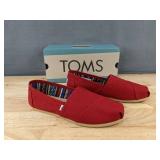 TOMS Alpargata Red Canvas Women