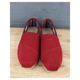 TOMS Alpargata Red Canvas Women