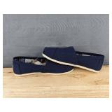 TOMS Alpargata Navy Canvas Shoes Womens Size 8 - Brand New