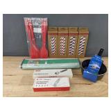 Brand New Housewares Lot - Spatulas, Straws, Thermometer, More (10+ items)