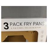 Tramontina 3-Pack Ceramic Non-Stick Fry Pans (8, 10 & 12 in) - New