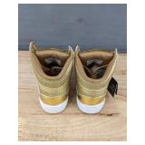 Pastry Kids Pop Tart Glitter Gold Shoes Size 10 - Brand New