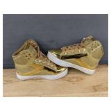 Pastry Kids Pop Tart Glitter Gold Shoes Size 10 - Brand New