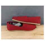 TOMS Alpargata Red Canvas Shoes, Women