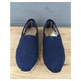 TOMS Alpargata Navy Canvas Shoes Womens Size 6.5 - Brand New