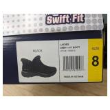 Skechers Ladies Swift Fit Boot Black, Size 8 - Brand New