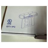 Recessed Mount Edge-Lit LED Exit Light. Green Letters. AC Only.