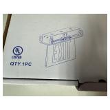 Recessed Mount Edge-Lit LED Exit Light. Green Letters. AC Only.