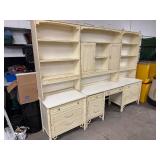 Antique Faux Bamboo Desk Set.