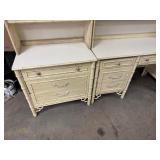 Antique Faux Bamboo Desk Set.