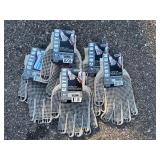 Cotton Gloves - String Knit with Dots Size Large (Qty 5)