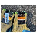 Kevlar Gloves with Crinkle Latex Palm XL (Two Pair)