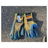 Kevlar Gloves with Crinkle Latex Palm XL (Two Pair)