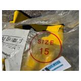 17" Yellow Slush Boots Size 15