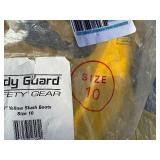 17" Yellow Slush Boots Size 10