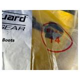 17" Yellow Slush Boots Size 14