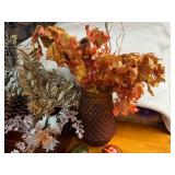 Holiday Floral Design Pieces with Containers