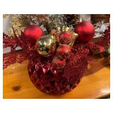 Holiday Floral Design Pieces with Containers