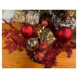 Holiday Floral Design Pieces with Containers