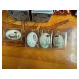 Unique Assortment of Collectible Christmas Decor - Mad Hatter Ornaments, Set of Asian hand Painted Ornaments, Set of 3 Candles and a Candy Dish