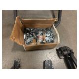 Uline Strapping Tools. Includes Cart with Some Banding, Cutter, Crimper, Tightener, Extra Clips