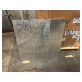 Two Sheets of Aluminum with holes and magnets. 26"x38"x1/4"