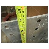 Two Sheets of Aluminum with holes and magnets. 26"x38"x1/4"