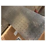 Two Sheets of Aluminum with holes and magnets. 26"x38"x1/4"