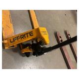 Liftrite Pallet Jack.  Needs attention. Believe chain broke in handle.