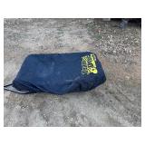 Otter II Den Flip-Over Portable Ice Fish House. Includes cover, plastic sled and tow bar.