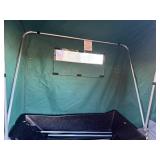 Otter II Den Flip-Over Portable Ice Fish House. Includes cover, plastic sled and tow bar.
