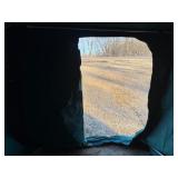 Otter II Den Flip-Over Portable Ice Fish House. Includes cover, plastic sled and tow bar.