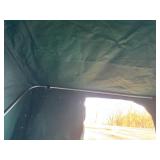 Otter II Den Flip-Over Portable Ice Fish House. Includes cover, plastic sled and tow bar.