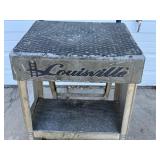 Louisville Three Step Ladder with Wheels and Handle 300 lb Capacity